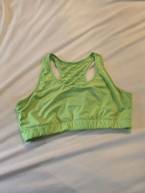 ZYIA Neon Lime Racerback Sports Bra